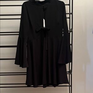 English Factory Black Long Sleeve Dress